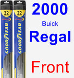 Front Wiper Blade Pack for 2000 Buick Regal - Hybrid