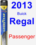 Passenger Wiper Blade for 2013 Buick Regal - Hybrid