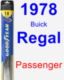 Passenger Wiper Blade for 1978 Buick Regal - Hybrid