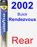 Rear Wiper Blade for 2002 Buick Rendezvous - Hybrid