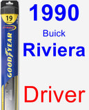 Driver Wiper Blade for 1990 Buick Riviera - Hybrid