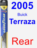 Rear Wiper Blade for 2005 Buick Terraza - Hybrid
