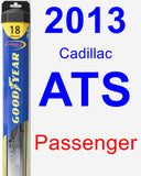 Passenger Wiper Blade for 2013 Cadillac ATS - Hybrid