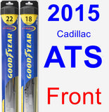 Front Wiper Blade Pack for 2015 Cadillac ATS - Hybrid