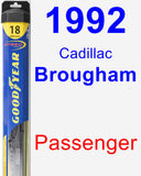 Passenger Wiper Blade for 1992 Cadillac Brougham - Hybrid