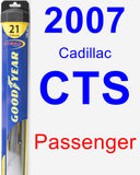 Passenger Wiper Blade for 2007 Cadillac CTS - Hybrid