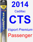 Passenger Wiper Blade for 2014 Cadillac CTS - Hybrid