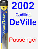 Passenger Wiper Blade for 2002 Cadillac DeVille - Hybrid