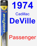 Passenger Wiper Blade for 1974 Cadillac DeVille - Hybrid