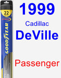 Passenger Wiper Blade for 1999 Cadillac DeVille - Hybrid