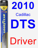 Driver Wiper Blade for 2010 Cadillac DTS - Hybrid