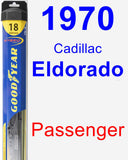Passenger Wiper Blade for 1970 Cadillac Eldorado - Hybrid