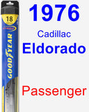 Passenger Wiper Blade for 1976 Cadillac Eldorado - Hybrid