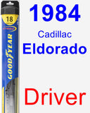 Driver Wiper Blade for 1984 Cadillac Eldorado - Hybrid