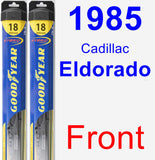 Front Wiper Blade Pack for 1985 Cadillac Eldorado - Hybrid