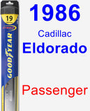 Passenger Wiper Blade for 1986 Cadillac Eldorado - Hybrid