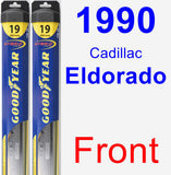 Front Wiper Blade Pack for 1990 Cadillac Eldorado - Hybrid