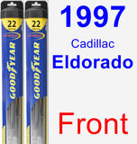 Front Wiper Blade Pack for 1997 Cadillac Eldorado - Hybrid