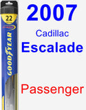Passenger Wiper Blade for 2007 Cadillac Escalade - Hybrid