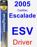 Driver Wiper Blade for 2005 Cadillac Escalade ESV - Hybrid