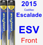 Front Wiper Blade Pack for 2015 Cadillac Escalade ESV - Hybrid