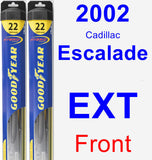 Front Wiper Blade Pack for 2002 Cadillac Escalade EXT - Hybrid