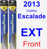 Front Wiper Blade Pack for 2013 Cadillac Escalade EXT - Hybrid