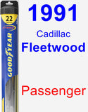 Passenger Wiper Blade for 1991 Cadillac Fleetwood - Hybrid