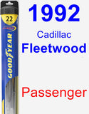 Passenger Wiper Blade for 1992 Cadillac Fleetwood - Hybrid