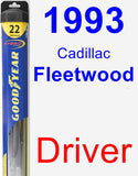 Driver Wiper Blade for 1993 Cadillac Fleetwood - Hybrid