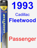 Passenger Wiper Blade for 1993 Cadillac Fleetwood - Hybrid