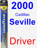 Driver Wiper Blade for 2000 Cadillac Seville - Hybrid