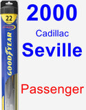 Passenger Wiper Blade for 2000 Cadillac Seville - Hybrid