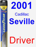Driver Wiper Blade for 2001 Cadillac Seville - Hybrid