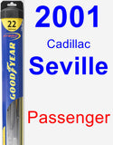 Passenger Wiper Blade for 2001 Cadillac Seville - Hybrid