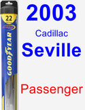 Passenger Wiper Blade for 2003 Cadillac Seville - Hybrid