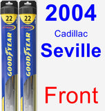 Front Wiper Blade Pack for 2004 Cadillac Seville - Hybrid