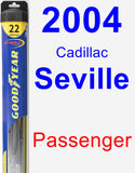 Passenger Wiper Blade for 2004 Cadillac Seville - Hybrid