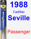 Passenger Wiper Blade for 1988 Cadillac Seville - Hybrid