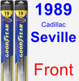 Front Wiper Blade Pack for 1989 Cadillac Seville - Hybrid