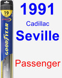 Passenger Wiper Blade for 1991 Cadillac Seville - Hybrid