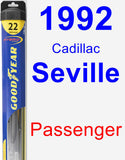 Passenger Wiper Blade for 1992 Cadillac Seville - Hybrid