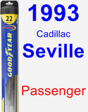 Passenger Wiper Blade for 1993 Cadillac Seville - Hybrid