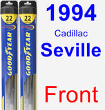 Front Wiper Blade Pack for 1994 Cadillac Seville - Hybrid