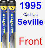 Front Wiper Blade Pack for 1995 Cadillac Seville - Hybrid