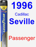 Passenger Wiper Blade for 1996 Cadillac Seville - Hybrid