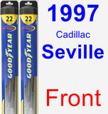 Front Wiper Blade Pack for 1997 Cadillac Seville - Hybrid