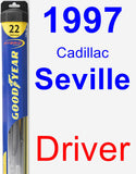Driver Wiper Blade for 1997 Cadillac Seville - Hybrid