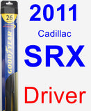 Driver Wiper Blade for 2011 Cadillac SRX - Hybrid