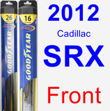 Front Wiper Blade Pack for 2012 Cadillac SRX - Hybrid